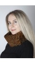 Golden persian karakul lamb fur neck warmer 